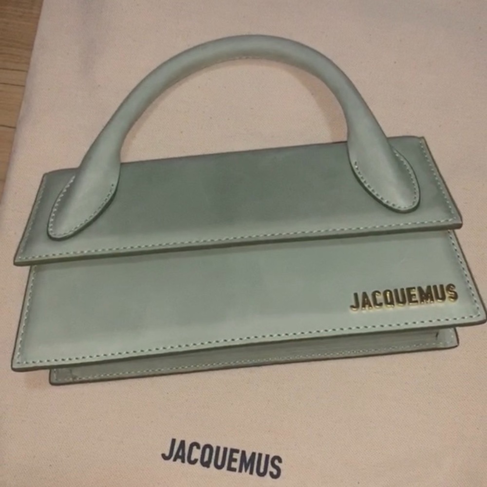 jacquemus le chiquito long bag in light green